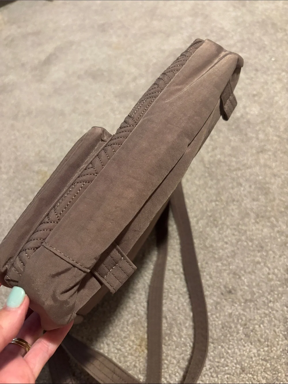 Brown Quilted Crossbody Bag Travel